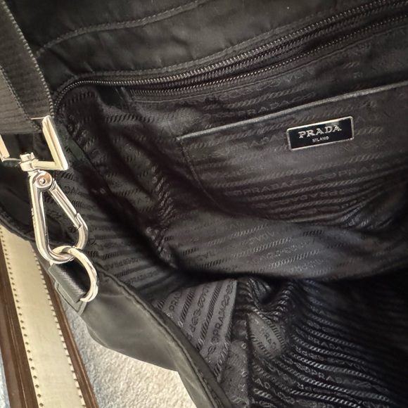 Prada Tessuto Two Way Bag (BLACK) - Picture 7 of 13
